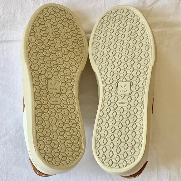 VEJA Campo Leather Sneakers White Cognac US8 - Picture 15 of 15